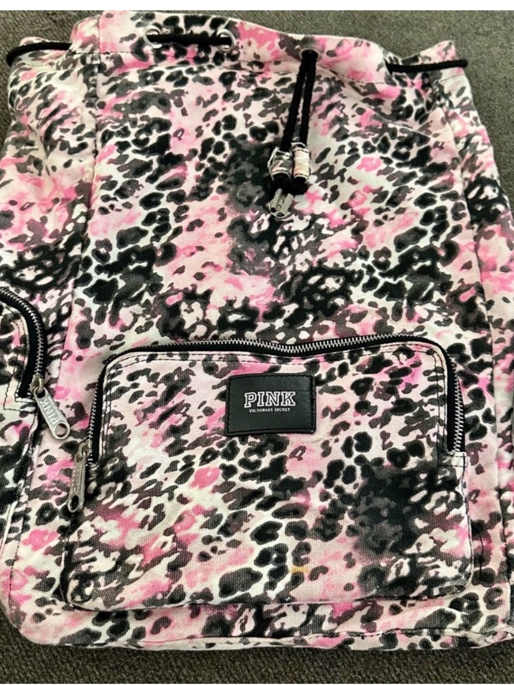 VS Pink Drawstring Backpack